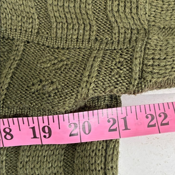 Rapp Knitwear Vintage Green Cardigan Sweater Unisex Medium Wool Blend - Picture 8 of 8